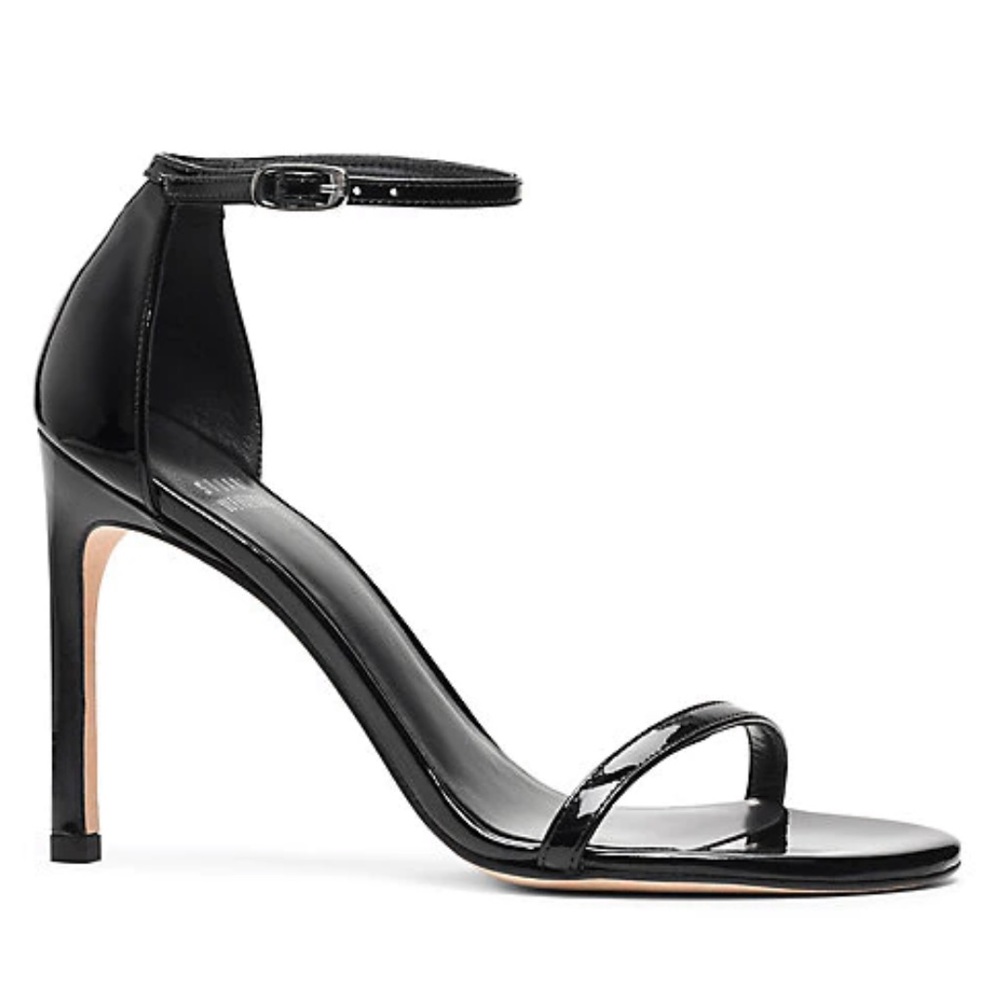Stuart Weitzman NUDISTSONG black patent sandal 6